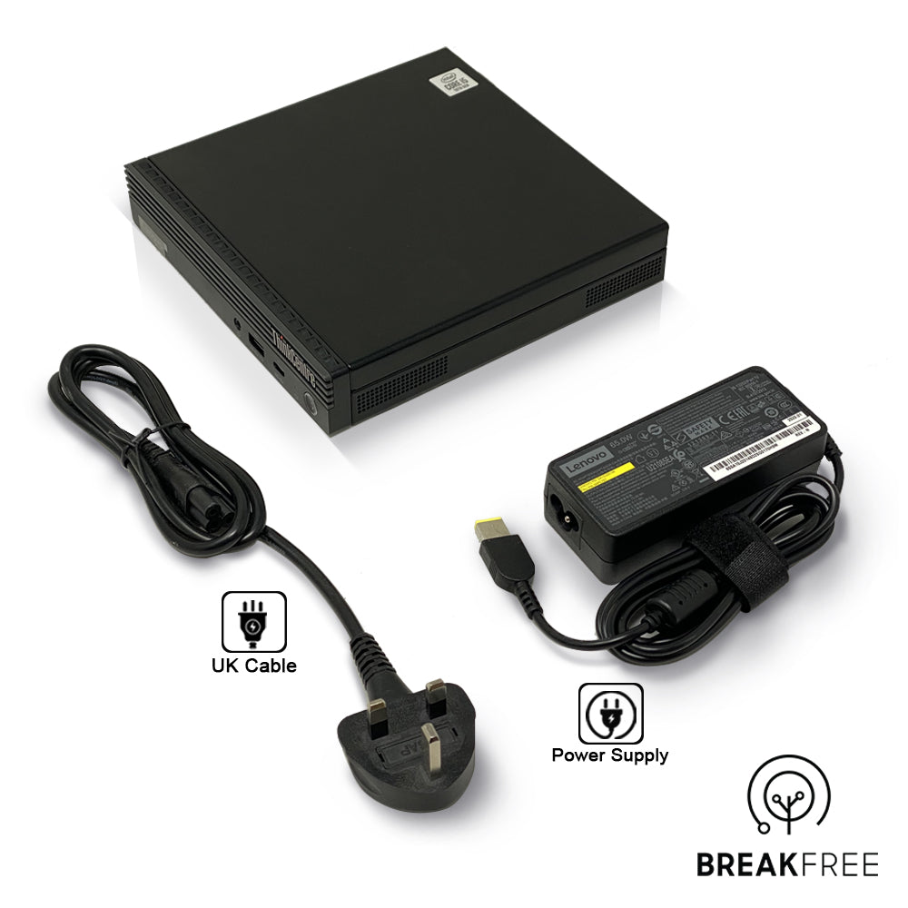 Lenovo ThinkCentre M70q Gen 1 Tiny PC i3 10100T 16GB RAM 256GB SSD 4K DP HDMI