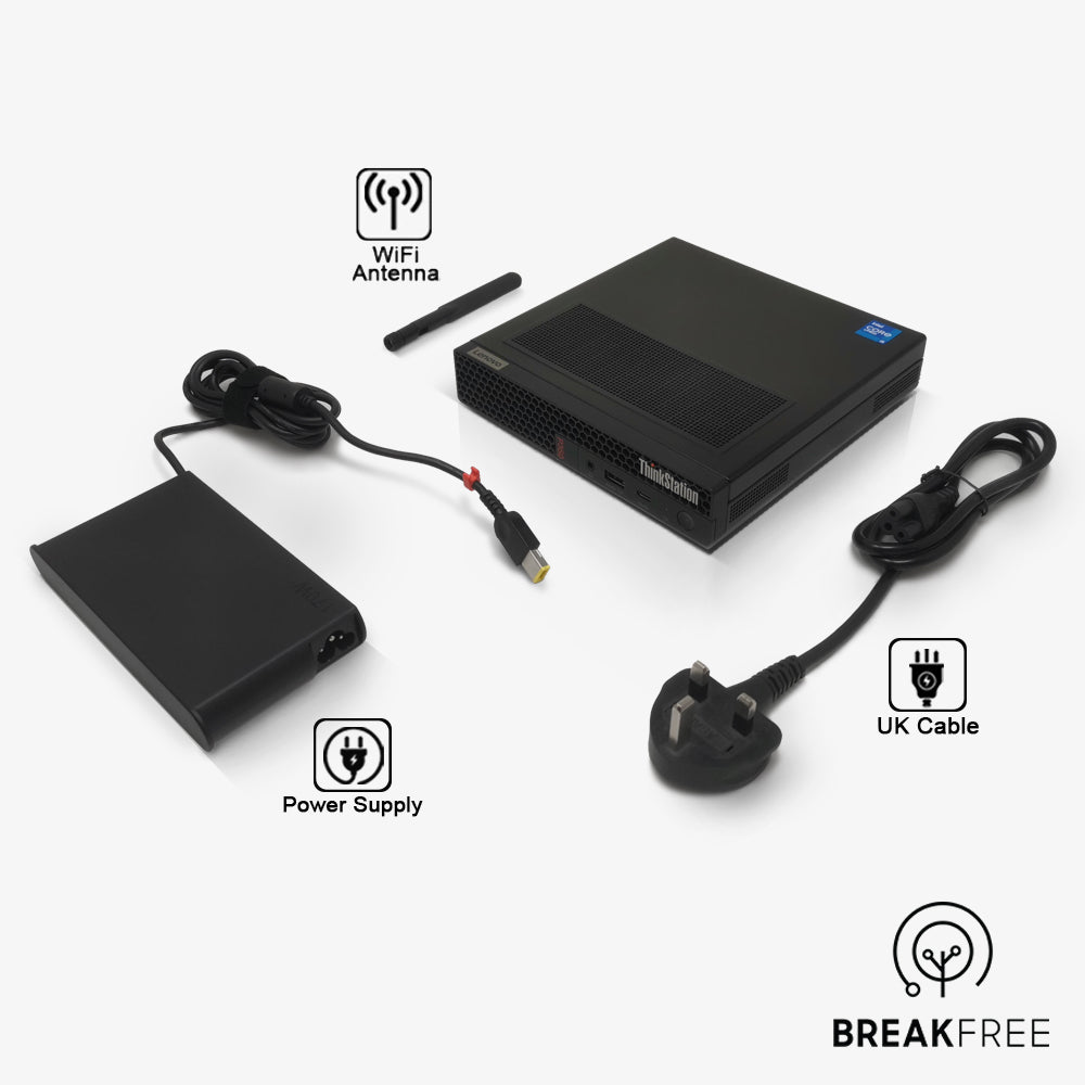 Lenovo ThinkStation P350 Tiny PC i5 11500T 3.9GHz 16GB RAM 500GB SSD WiFi Bluetooth