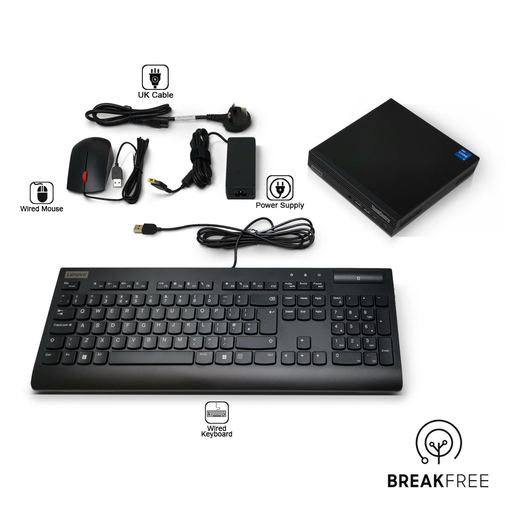 Lenovo ThinkCentre M70q Gen 3 Tiny PC i5-12400T 4.2GHz 16GB RAM 256GB SSD