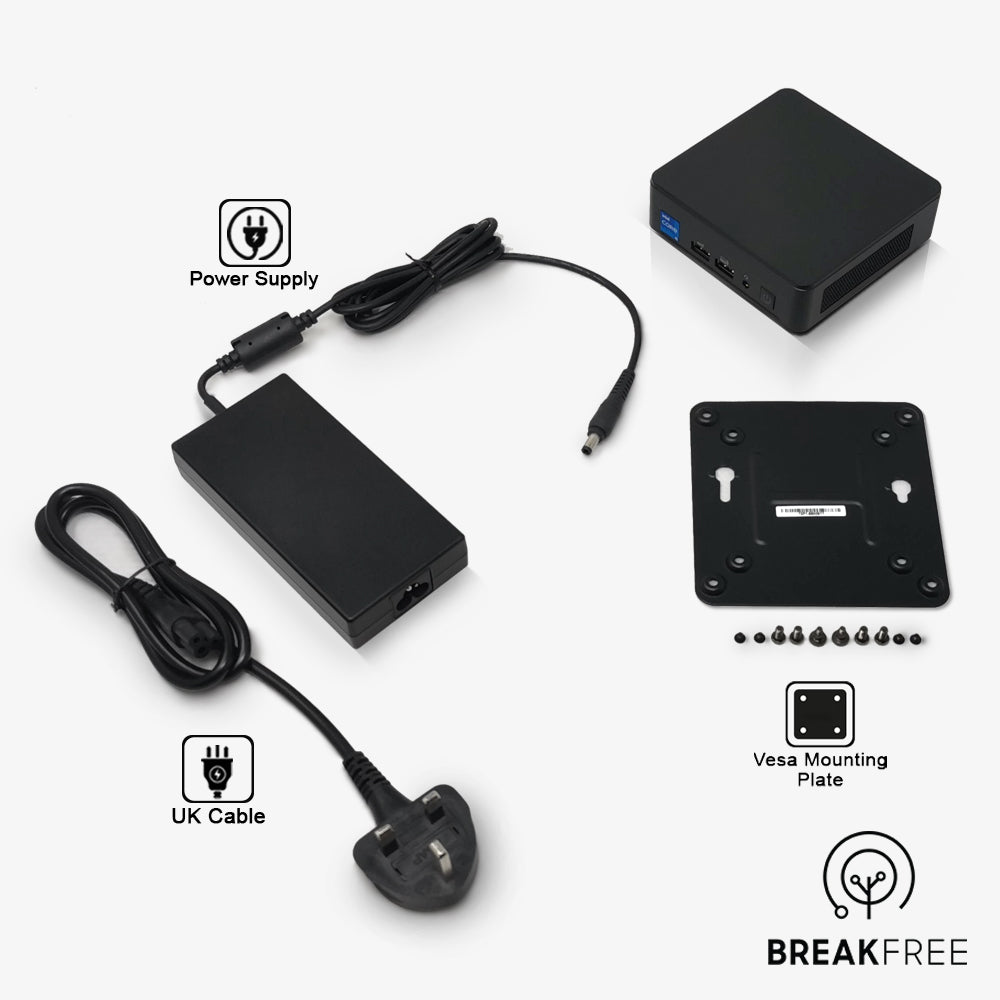 Intel NUC Kit NUC13ANKi5 PC i5 1340P 4.6GHz 16GB RAM 256GB SSD WiFi Bluetooth