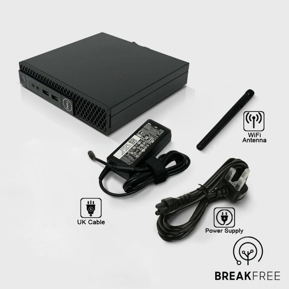 Dell OptiPlex 3060 Micro PC i5 8500T 3.5GHz 16GB RAM 256GB SSD WiFi Bluetooth