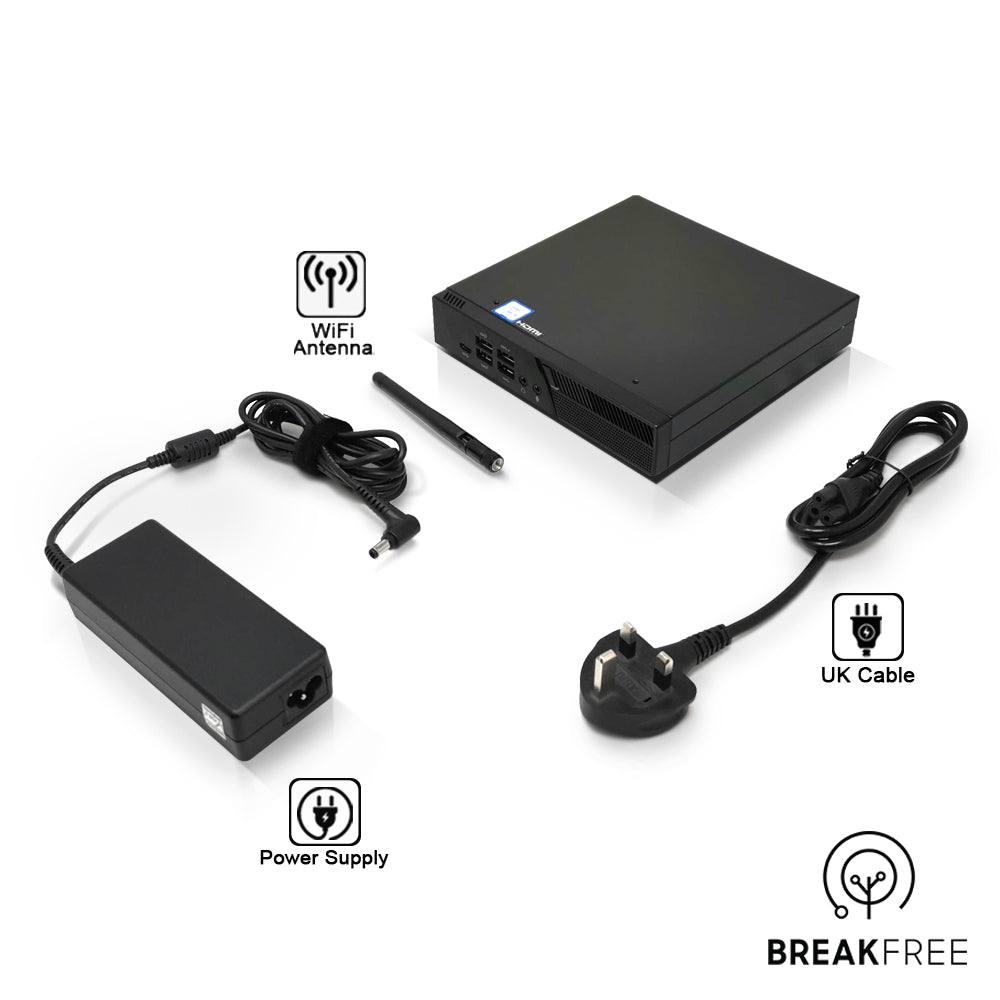 ASUS PB60 Mini PC i5 9500T 3.7GHz 8GB RAM 256GB SSD 4K WiFi Bluetooth