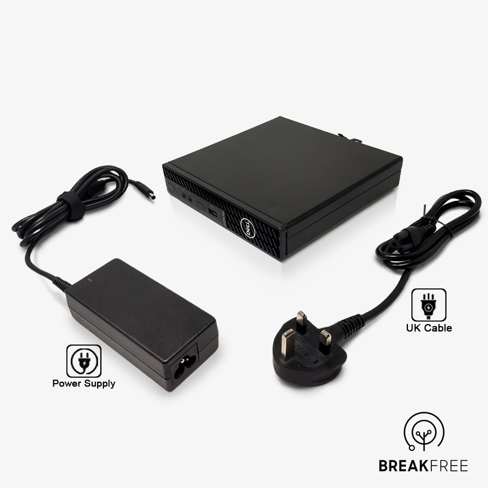 Dell OptiPlex 3090 Micro PC i3 10105T 3.9GHz 8GB RAM 256GB SSD WiFi BT