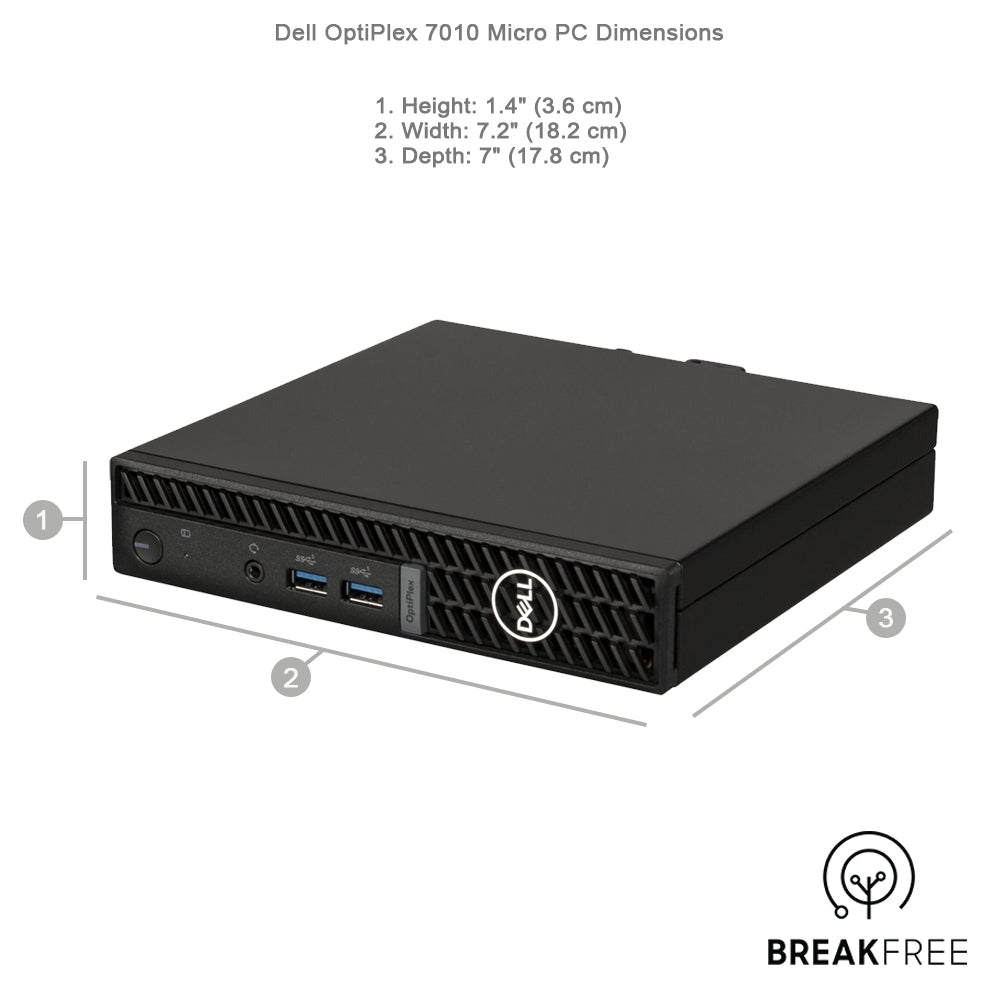 Dell OptiPlex 7010 Micro PC i5 13500T 4.6GHz 16GB RAM 500GB SSD HDMI DP WiFi Bluetooth