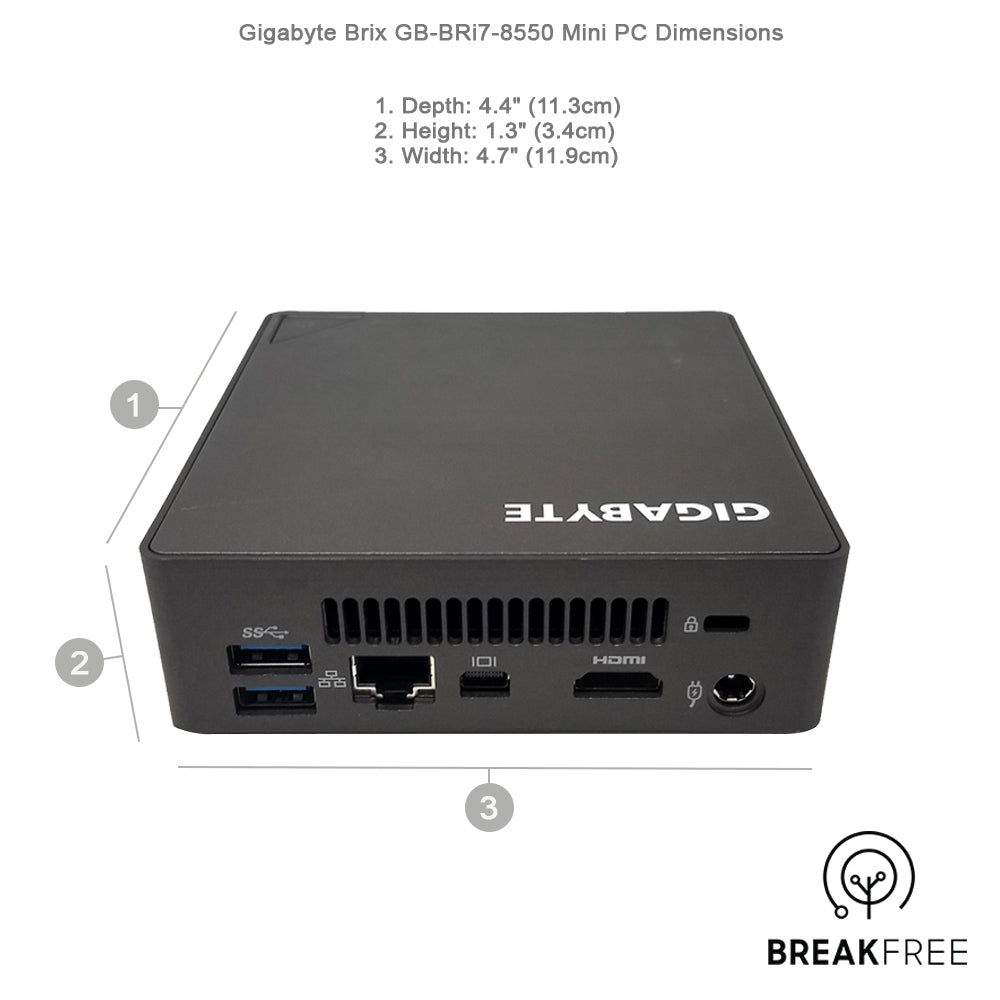 Gigabyte Brix GB-BRi7-8550 Mini PC WiFi Bluetooth