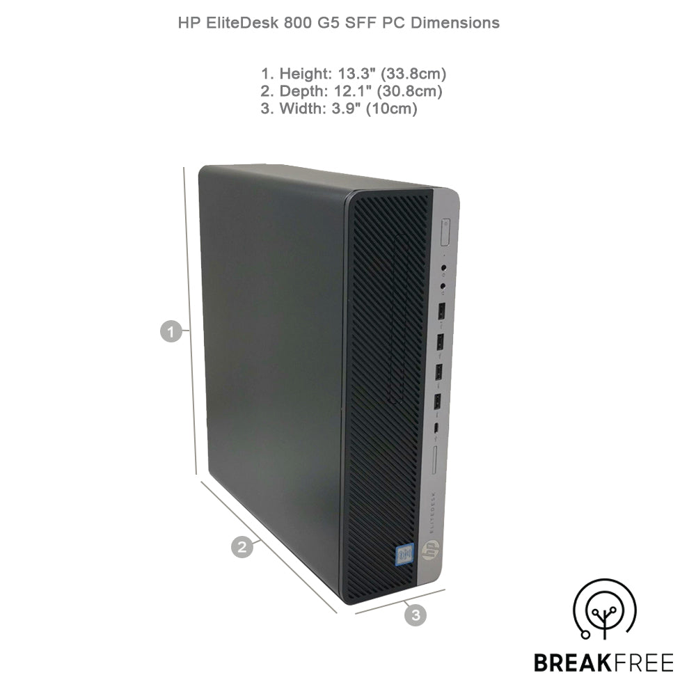 HP EliteDesk 800 G5 SFF PC i7 9700 4.7GHz 32GB RAM 500GB SSD 4K VGA