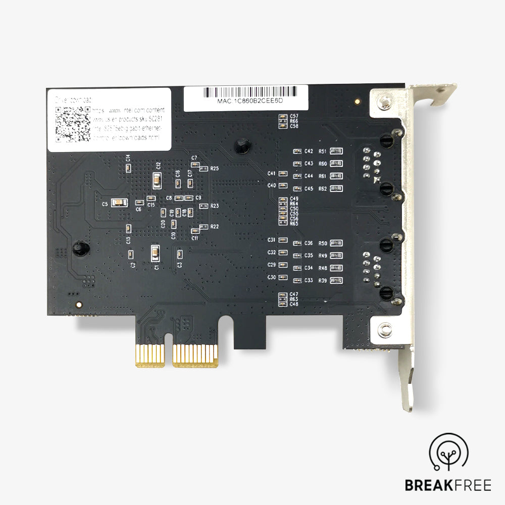 Dual Port Gigabit Ethernet PCIe LAN Card Intel 82575EB