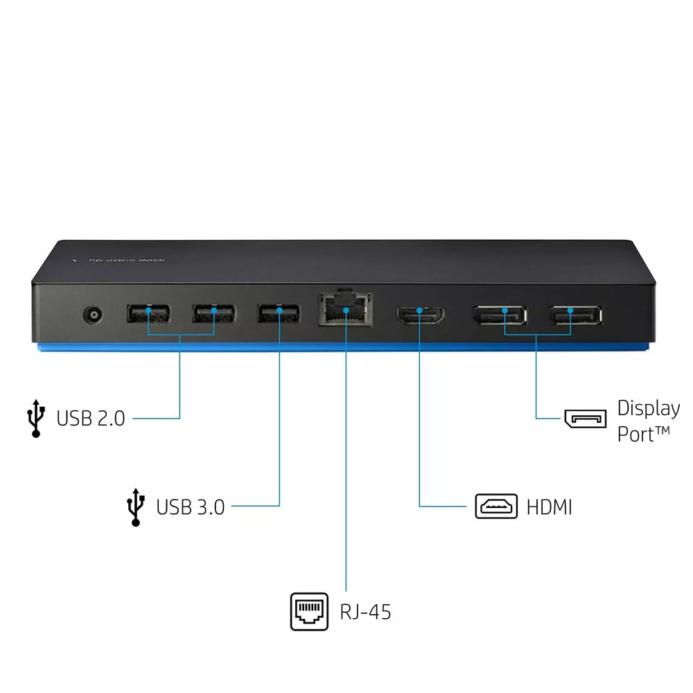 HP USB-C Dock G4 Docking Station HDMI DisplayPort L13899-001 3FF69AA