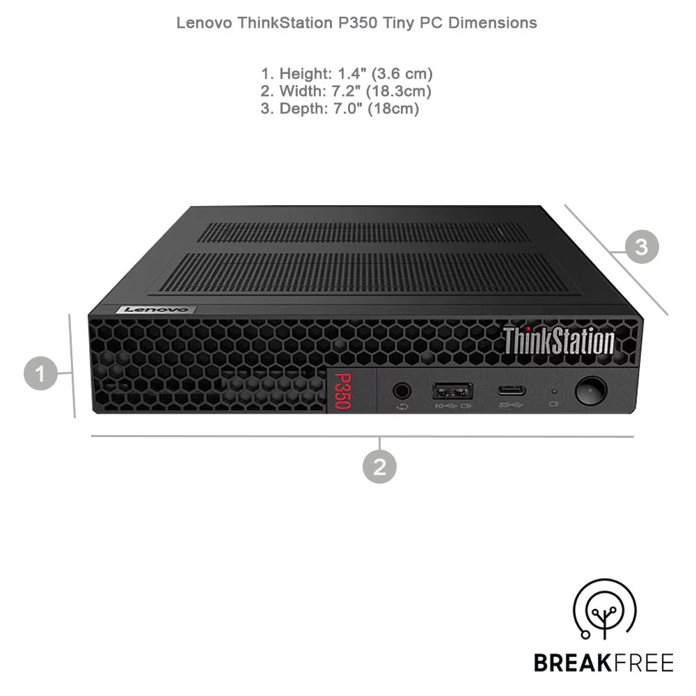 Lenovo ThinkStation P350 Tiny PC i5 11500T 3.9GHz 16GB RAM 500GB SSD WiFi Bluetooth