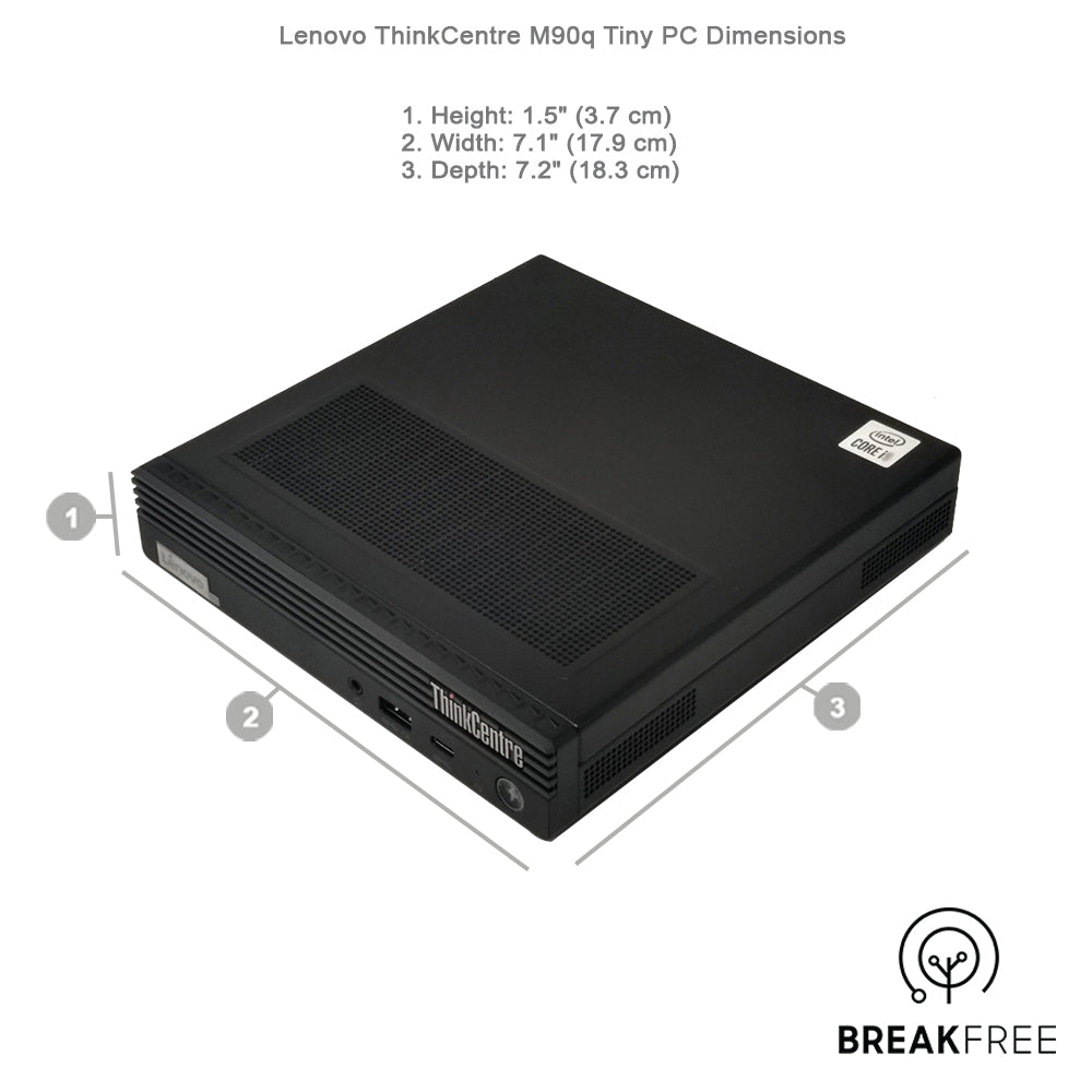 Lenovo ThinkCentre M90q Tiny PC i9 10900T 4.6GHz 32GB RAM 500GB SSD WiFi BT 4K