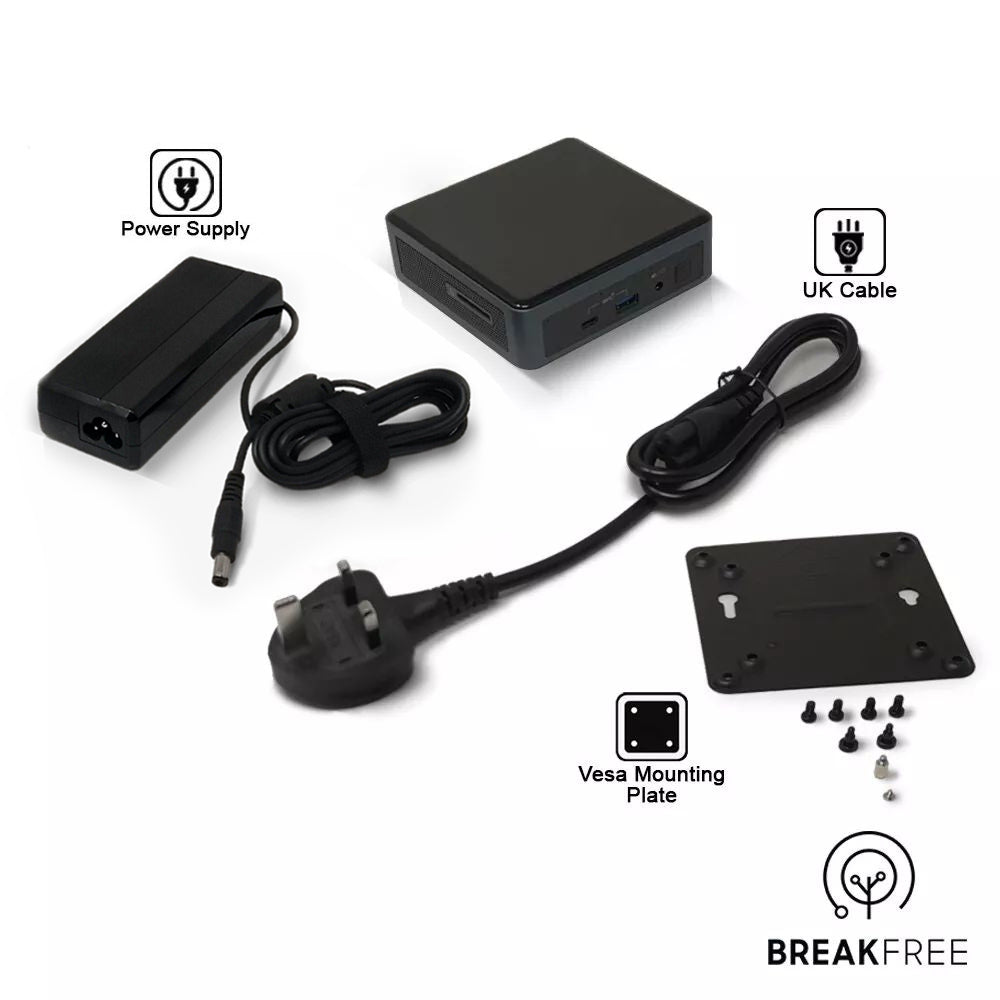 Intel NUC NUC10i5FNK Mini PC i5 10210U 4.2GHz Barebone 4K WiFi Bluetooth