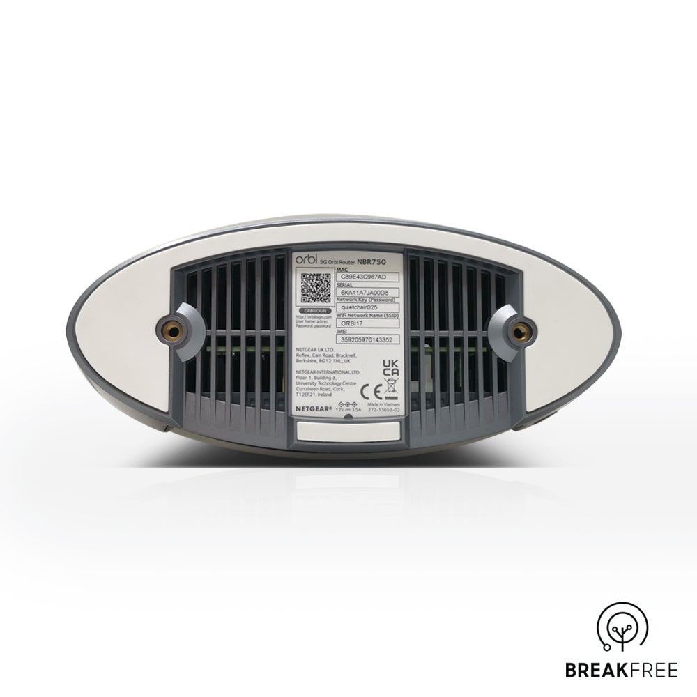 NETGEAR ORBI NBR750 5G AX4200 Whole Home Tri-band Mesh WiFi 6 Router