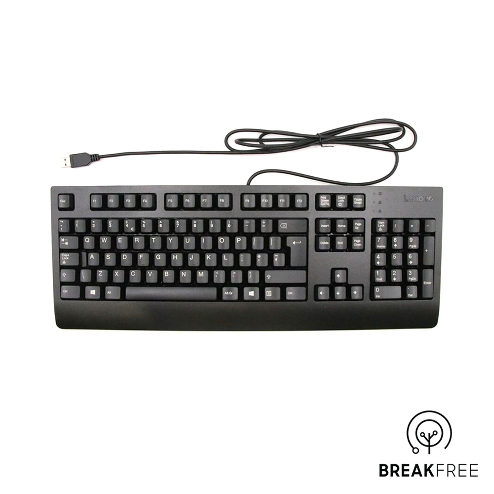 Lenovo Wired PC Keyboard QWERTY USB 00XH726 4X30M86917