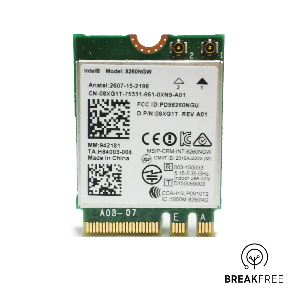 Dell YC3XX CR86C 8XG1T Wireless Kit 3050M 3070M 7050M 8260NGW Wi-Fi Card Antenna