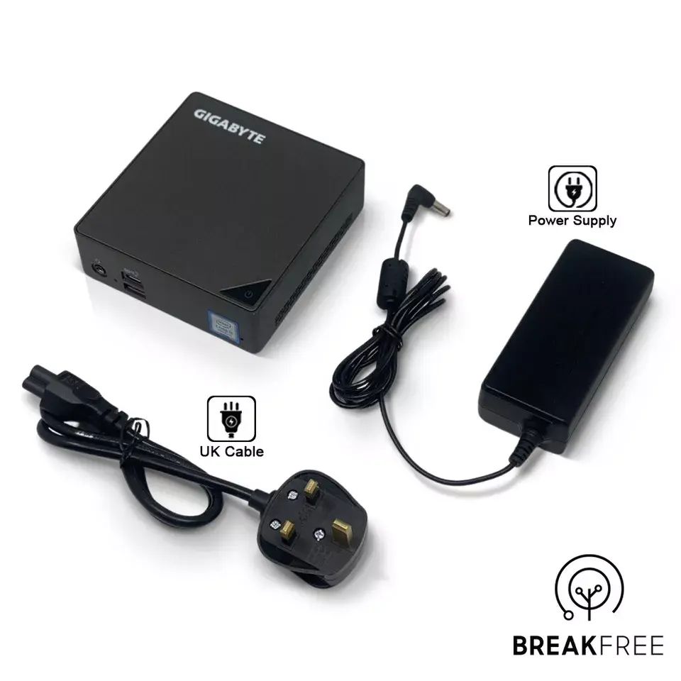 GIGABYTE Brix GB-BRi5-8250 PC i5 8250U 3.4GHz 16GB RAM 500GB SSD WiFi Bluetooth