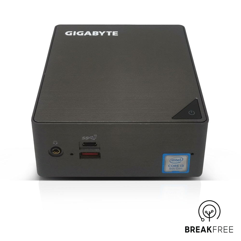 GIGABYTE Brix GB-BRi3H-8130 PC i3-8130U 3.4GHz 8GB RAM 256GB SSD WiFi Bluetooth