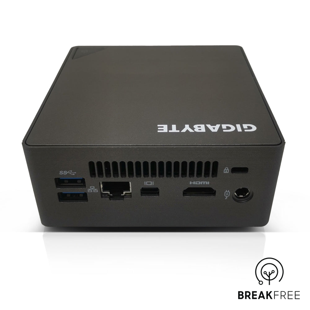 GIGABYTE Brix GB-BRi3H-8130 PC i3-8130U 3.4GHz 8GB RAM 256GB SSD WiFi Bluetooth