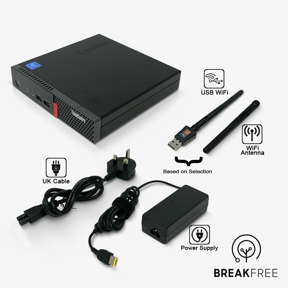 Lenovo Thinkcentre M710q Tiny Mini PC WiFi Bluetooth