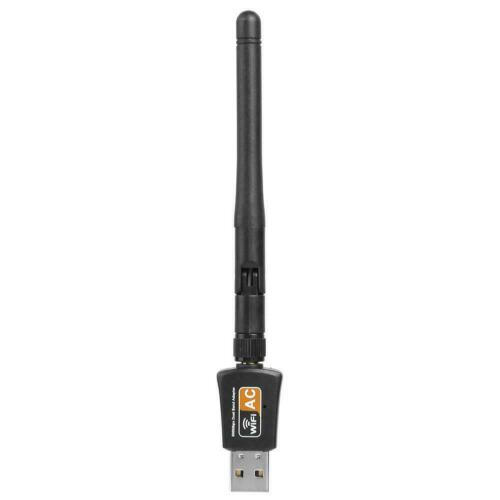 USB WiFi Adapter Wireless 600Mbps Dual band 802.11ac 2.4GHz-5GHz Antenna Laptop