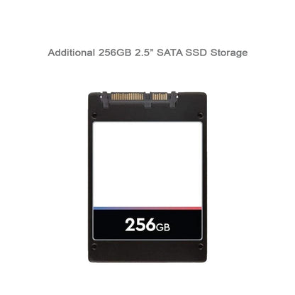 Additional 256GB 2.5” SATA SSD storage