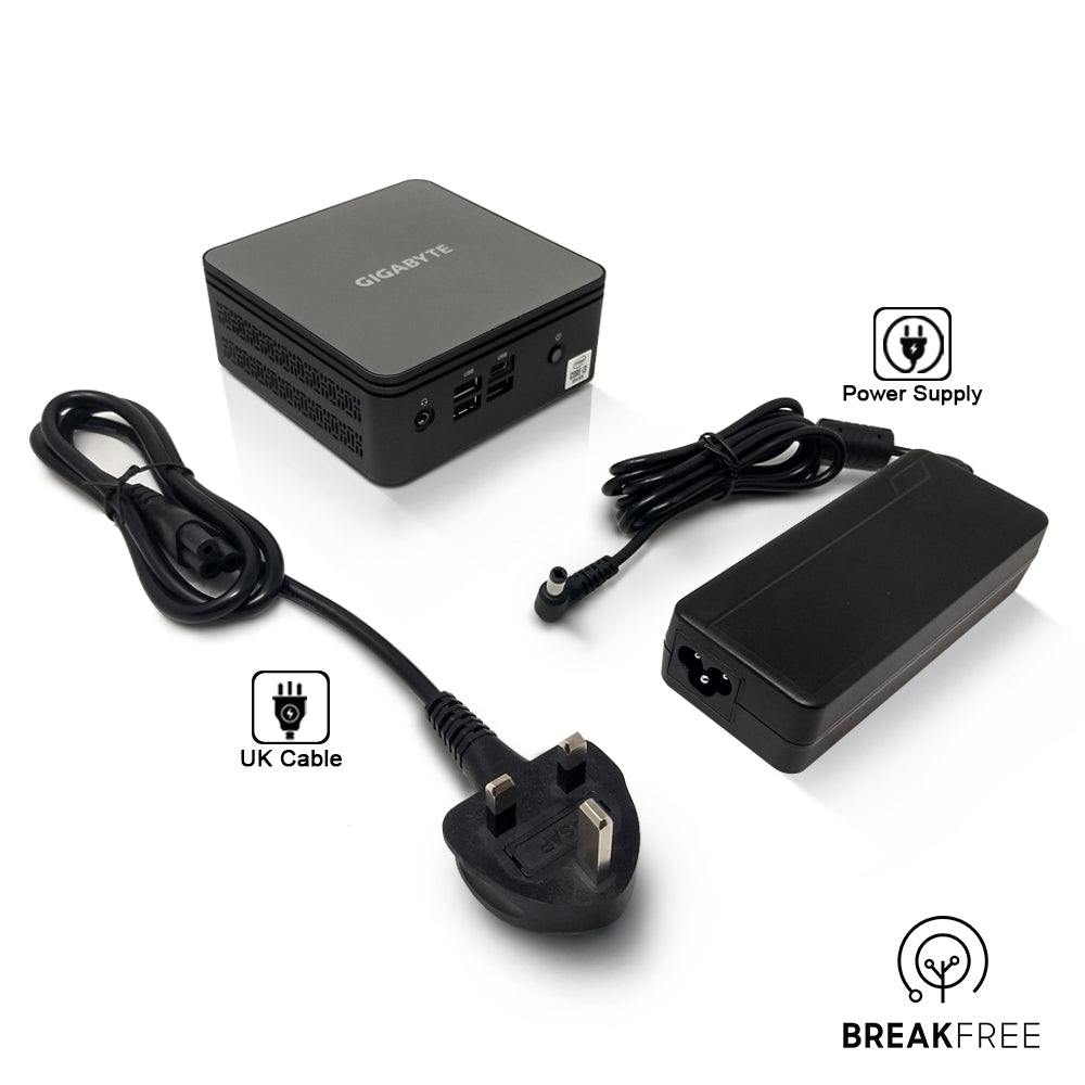 GIGABYTE Brix GB-BRi3H-10110 Mini PC i3 10110U 4.1GHz 8GB RAM 256GB SSD