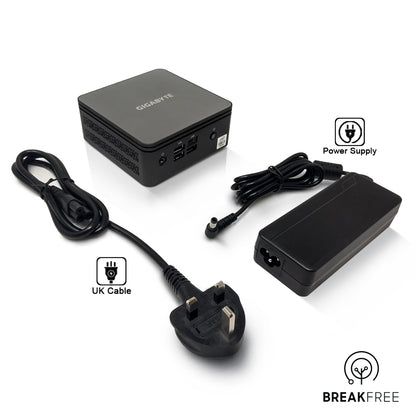 GIGABYTE Brix GB-BRi3H-10110 Mini PC i3 10110U 4.1GHz 8GB RAM 256GB SSD