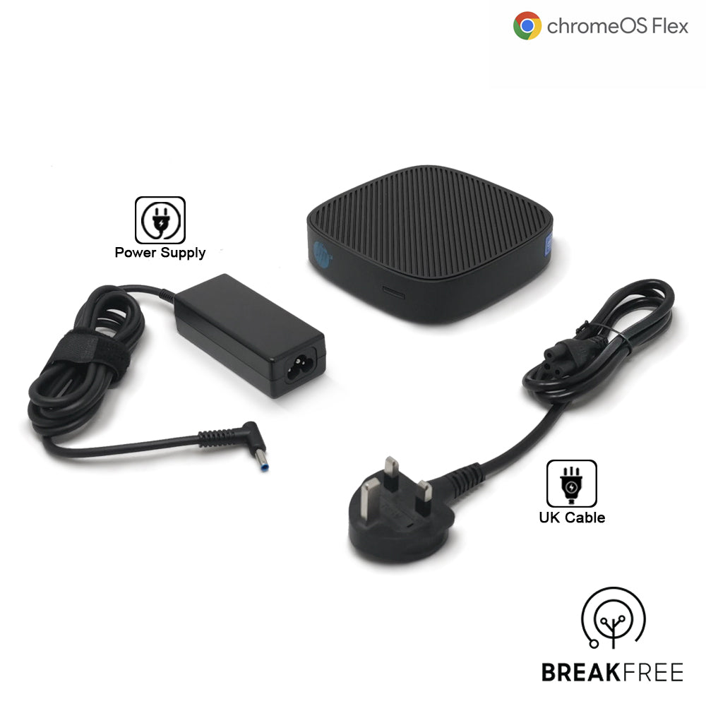 HP T430 Mini PC ChromeOS Flex N4000 4GB RAM 32GB eMMC WiFi BT