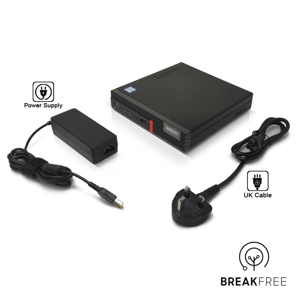 Lenovo ThinkCentre M720q Tiny PC i3 9100T 3.7GHz 8GB RAM 256GB SSD 4K