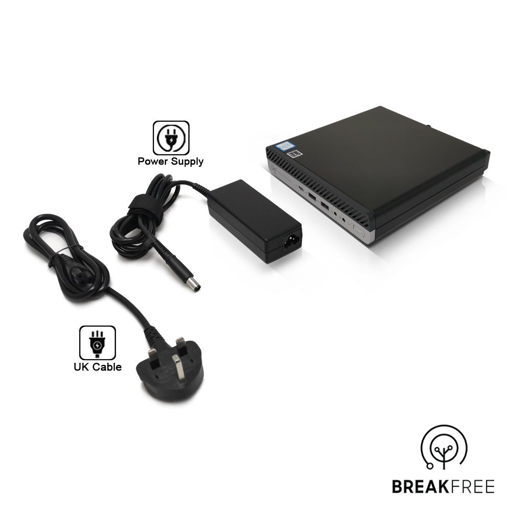 HP EliteDesk 800 G4 Mini PC i7 8700T 4GHz 16GB RAM 500GB SSD WiFi Bluetooth