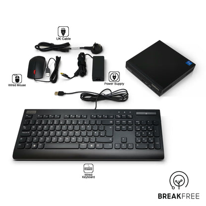 Lenovo ThinkCentre M70q Gen 3 Tiny PC i5-12400T 4.2GHz 16GB RAM 256GB SSD