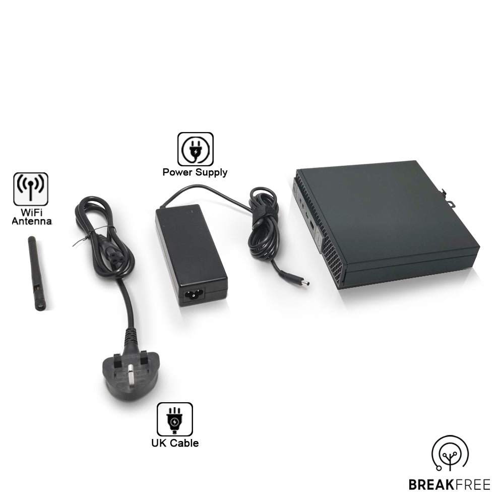 Dell OptiPlex 5060 Micro PC i5 8500T 3.5GHz 16GB RAM 256GB SSD WiFi Bluetooth