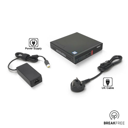 Lenovo ThinkCentre M720q Tiny PC i5 8400T 3.3GHz 16GB RAM 500GB SSD 4K