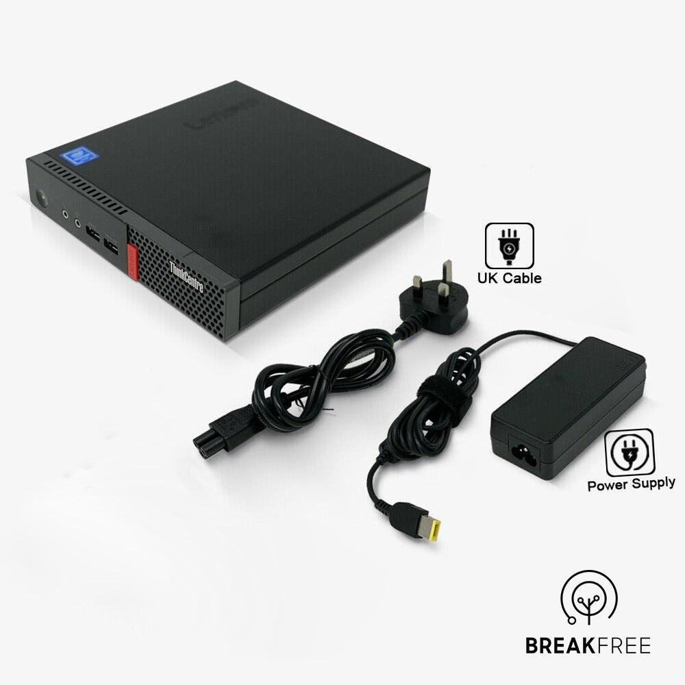 Lenovo ThinkCentre M710q Tiny Desktop PC i5 7400T 3GHz 8GB RAM 256GB SSD