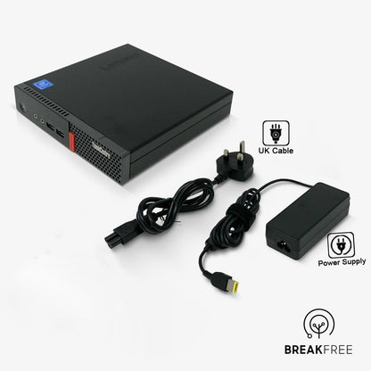 Lenovo ThinkCentre M710q Tiny Desktop PC i5 7400T 3GHz 8GB RAM 256GB SSD
