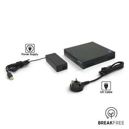 Lenovo ThinkCentre M80q Gen 3 Tiny PC i5 12500T 4.4GHz 16GB RAM 500GB SSD HDMI DP