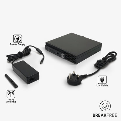 Dell OptiPlex 3060 Micro PC i7 8700T 4GHz 16GB RAM 256GB SSD 4K WiFi Bluetooth