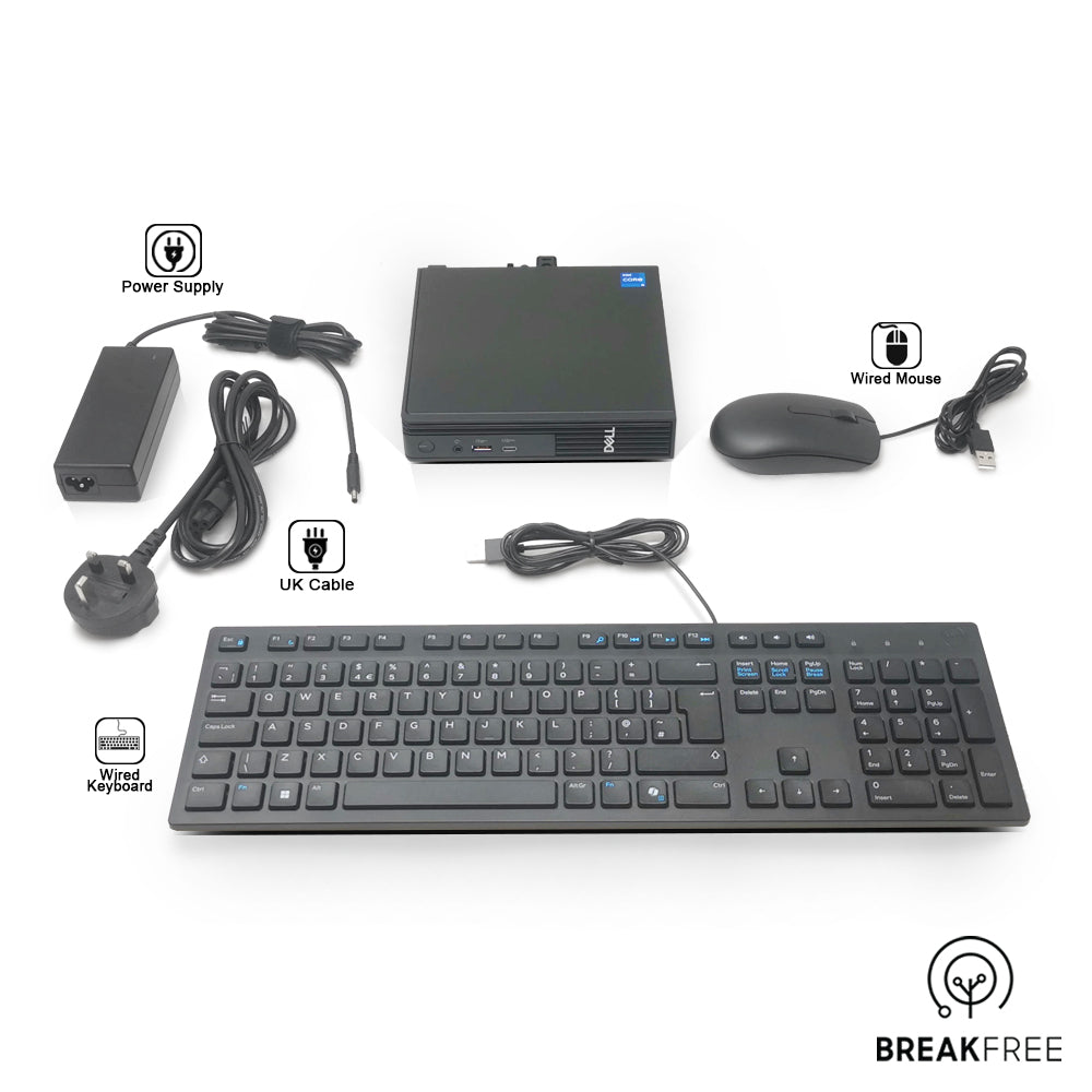Dell Pro Micro QCM1250 i5 14500T 16GB RAM 512GB SSD WiFi DP HDMI