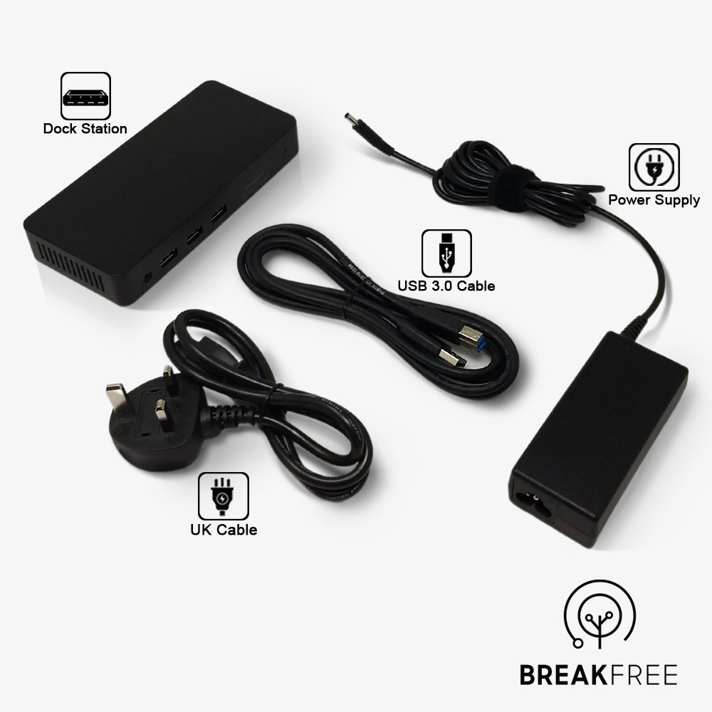 Dell D3100 Universal USB 3.0 Docking Station 4K