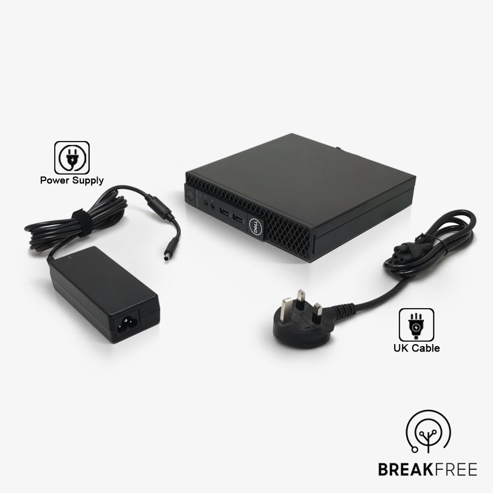 Dell OptiPlex 3060 Micro PC i5 8500T 3.5GHz 16GB RAM 256GB SSD 4K HDMI DP