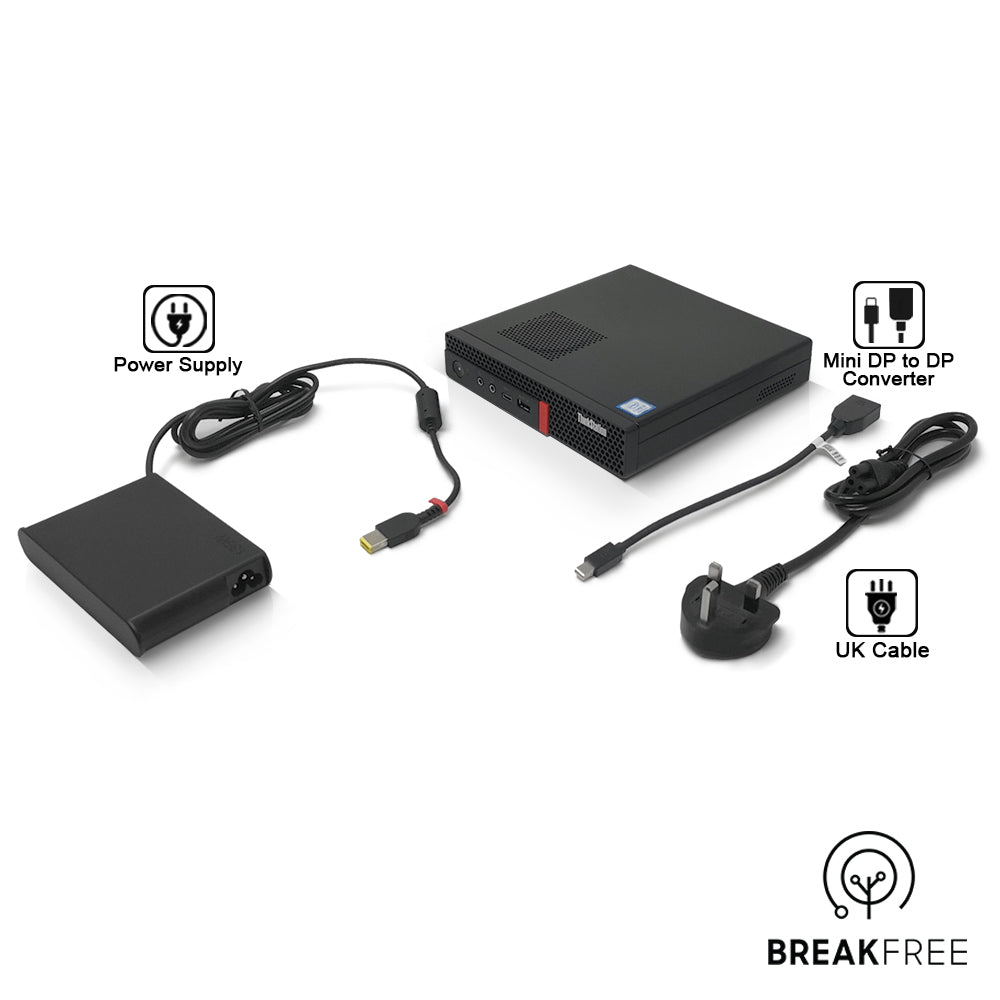 Lenovo ThinkStation P330 Tiny PC i7 8700T 4GHz 16GB RAM 2GB GDDR5 256GB SSD 4K DP
