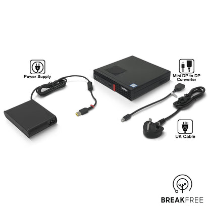 Lenovo ThinkStation P330 Tiny PC i7 8700T 4GHz 16GB RAM 2GB GDDR5 256GB SSD 4K DP