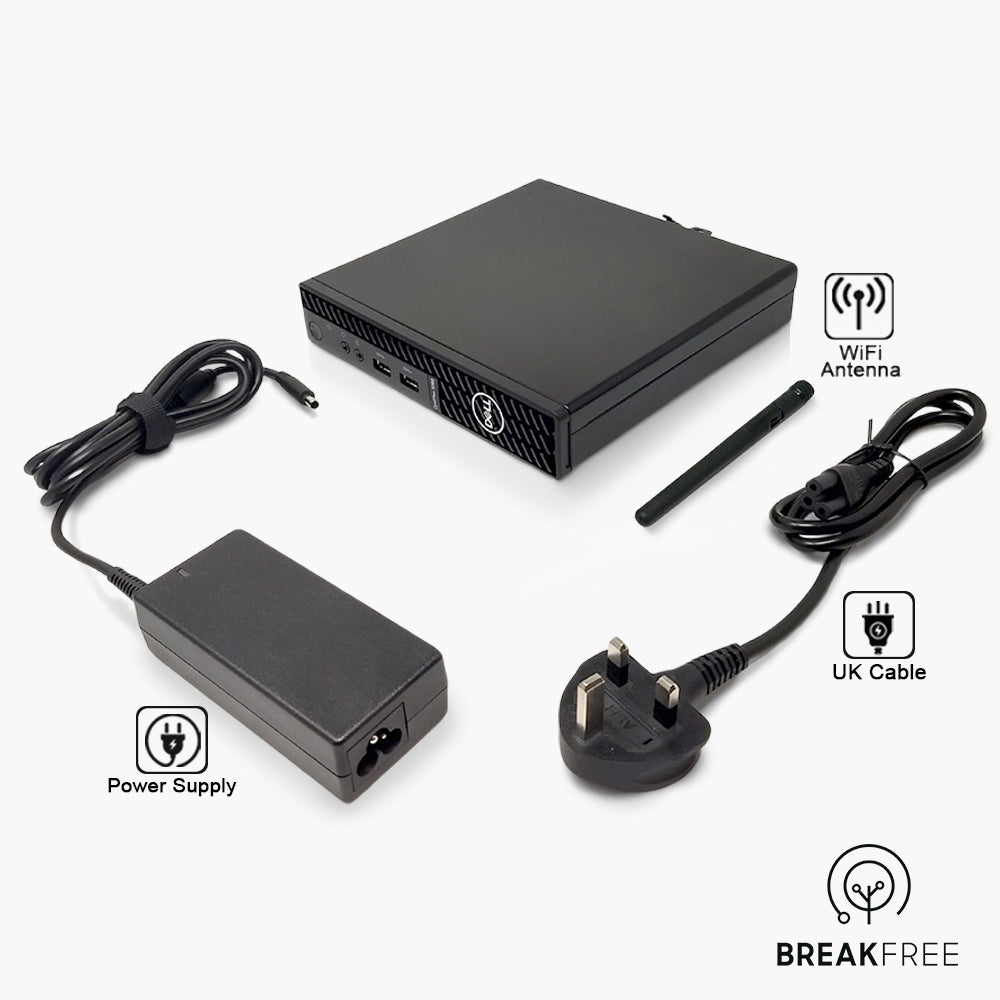 Dell OptiPlex 3080 Micro PC i5 10500T 3.8GHz 16GB RAM 256GB SSD 4K WiFi Bluetooth