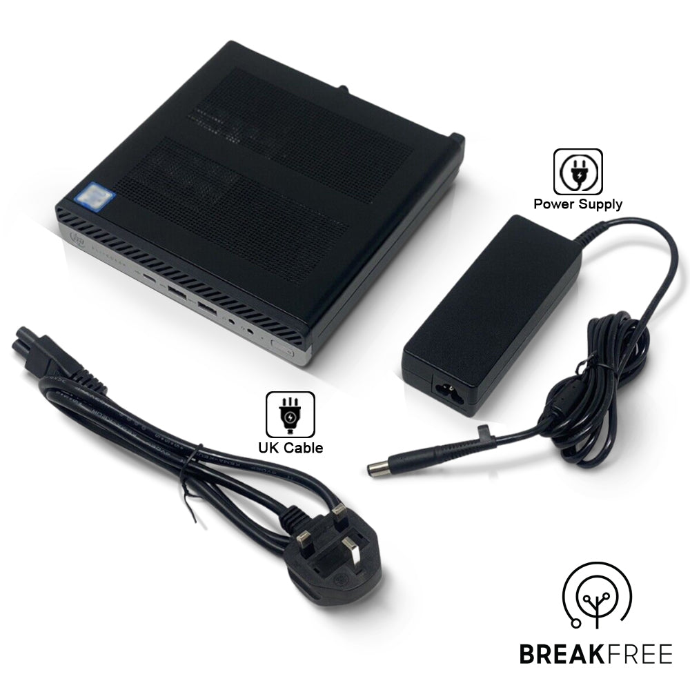 HP EliteDesk 800 G5 Mini PC i7 9700 4.7GHz 16GB RAM 256GB SSD 4K DP