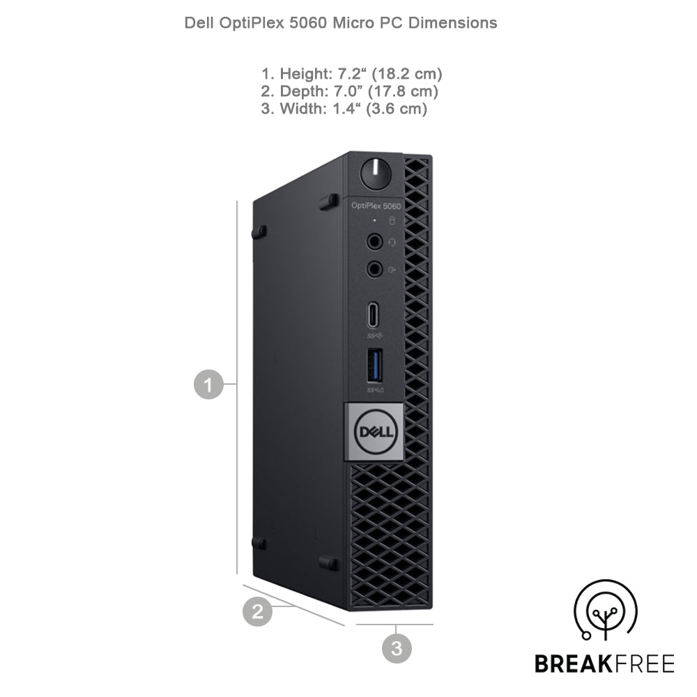 Dell OptiPlex 5060 Micro PC i5 8500T 3.5GHz 16GB RAM 256GB SSD WiFi Bluetooth