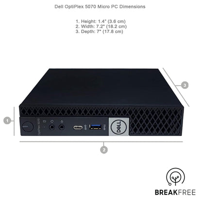 Dell OptiPlex 5070 Micro PC i5 9500T 3.7GHz 16GB RAM 500GB SSD