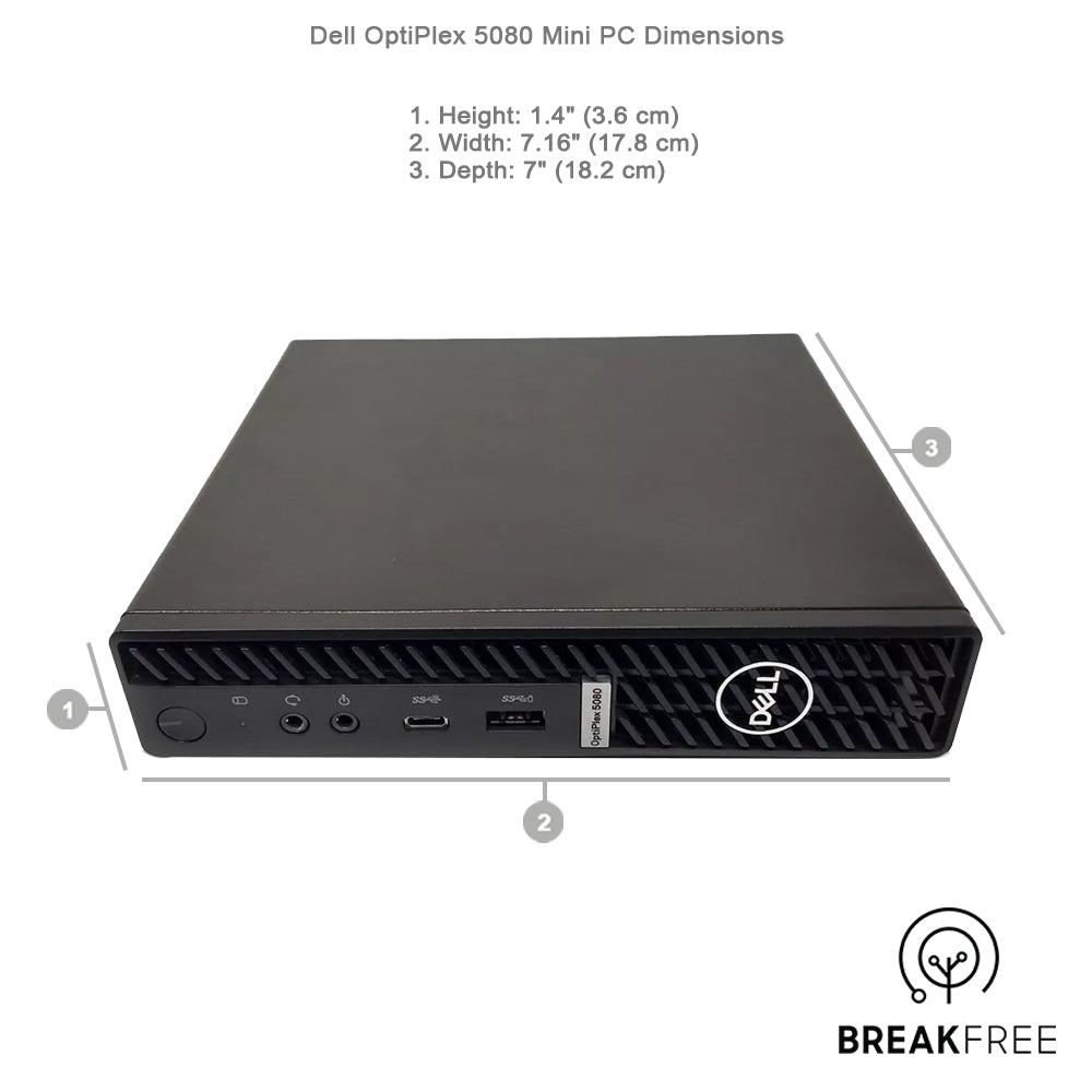 Dell OptiPlex 5080 Micro PC i7 10700T 4.5GHz 32GB RAM 500GB SSD