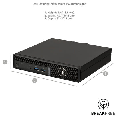 Dell OptiPlex 7010 Micro PC i5 13500T 4.6GHz 16GB RAM 500GB SSD HDMI DP WiFi Bluetooth