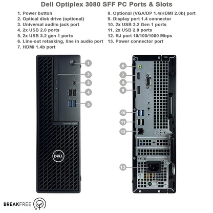 Dell OptiPlex 3080 SFF PC DVD-RW