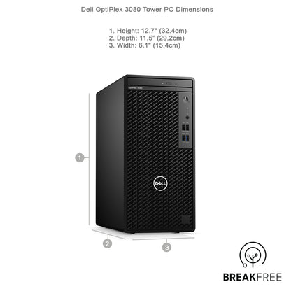 Dell OptiPlex 3080 Tower PC i5 10500 4.5GHz 16GB RAM 256GB SSD 4K