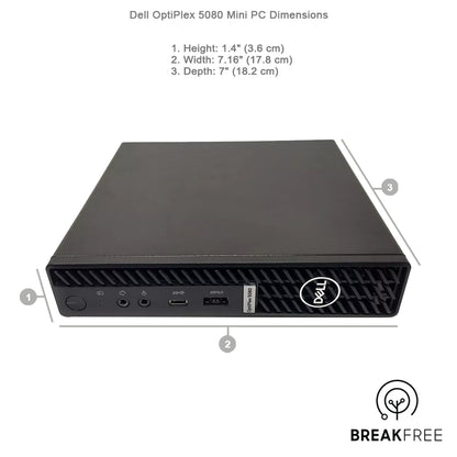 Dell OptiPlex 5080 Micro PC i5 10500T 3.8GHz 16GB RAM 256GB SSD 4K